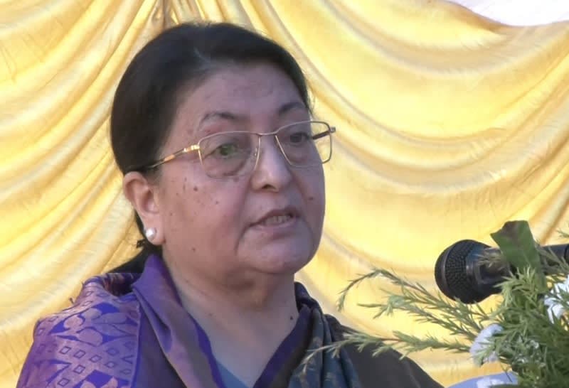 वर्तमानका चुनौतिप्रति गम्भीर हुन एमाले नेतृत्वलाई पूर्वराष्ट्रपति भण्डारीको आग्रह